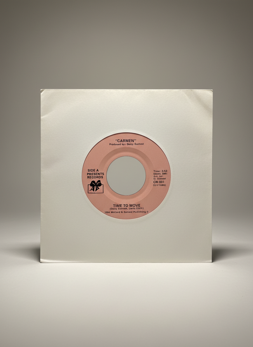 Carmen – Time To Move 7" Boogie Funk / Modern Soul  1984