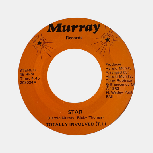 Totally Involved (T.I.) ‎– Star / Feel The Fever 7" Soul Funk / Boogie 1983