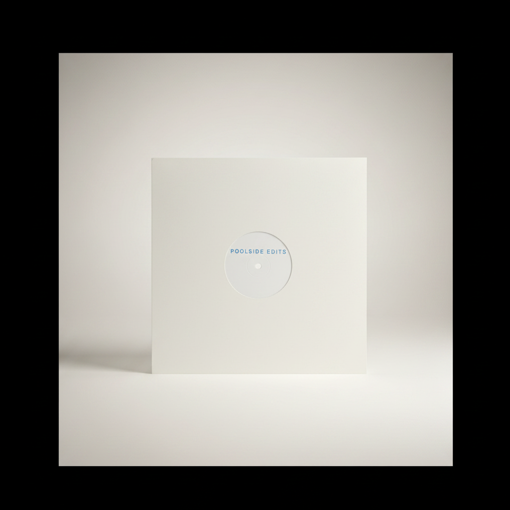 Poolside ‎– Poolside Edits #1 - 12" Promo White Label Hand Stamped 2013 Limited