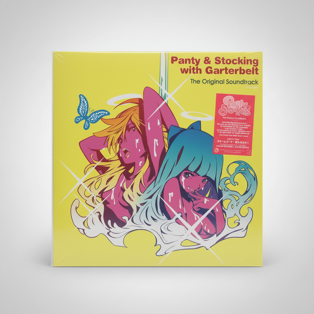 Taku Takahashi / TCY Force / TeddyLoid – Panty & Stocking With Garterbelt 2025 (The Original Soundtrack Analog Edition) 2XLP Japan Vinyl Clear Pink Clear Purple