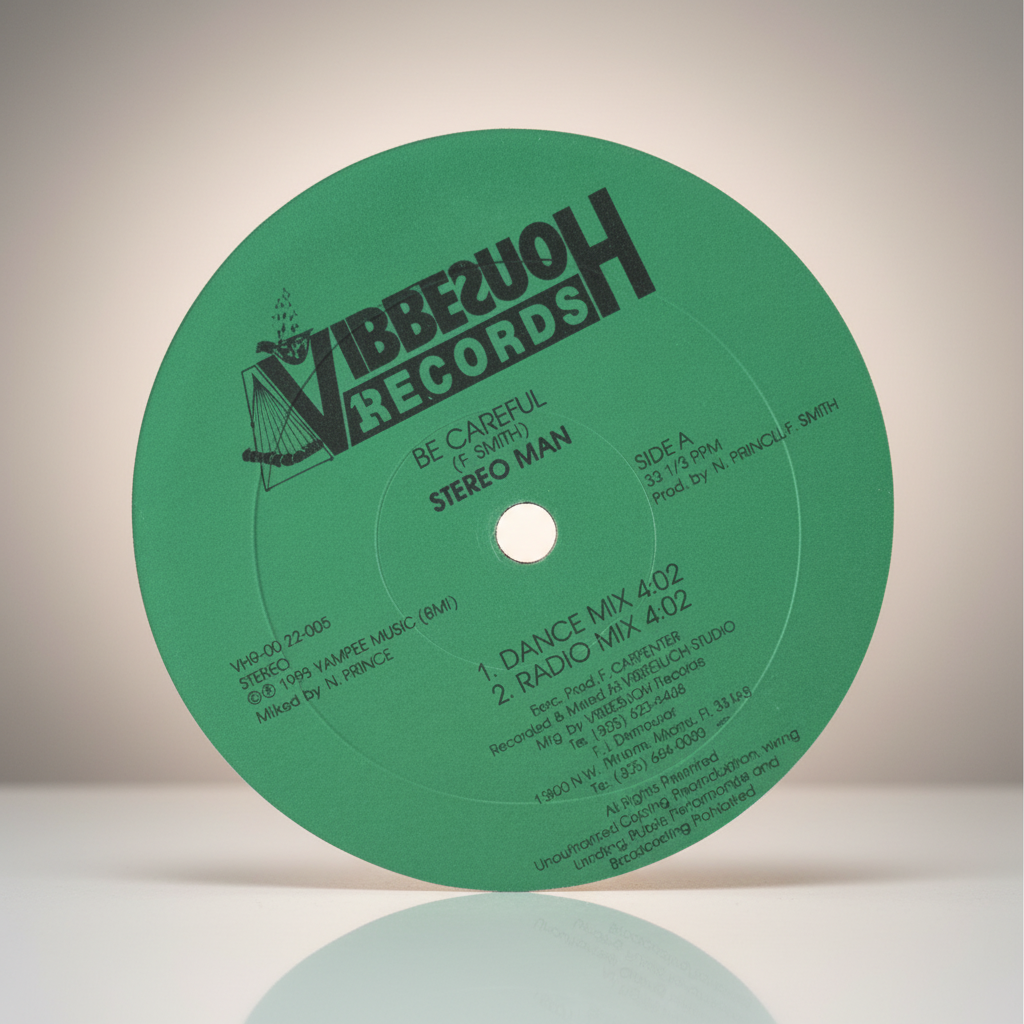 Stereo Man – Be Careful - 12" Vinyl Reggae Dancehall 1993 Vibesuohh Rec