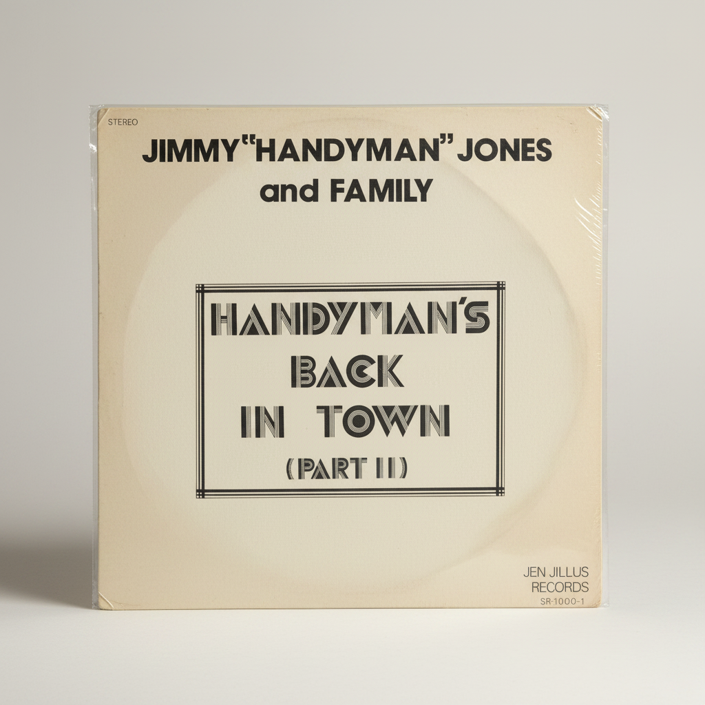 Jimmy "Handyman" Jones And Family ‎– Handyman's Back In Town (Part II) LP Soul Funk 1977