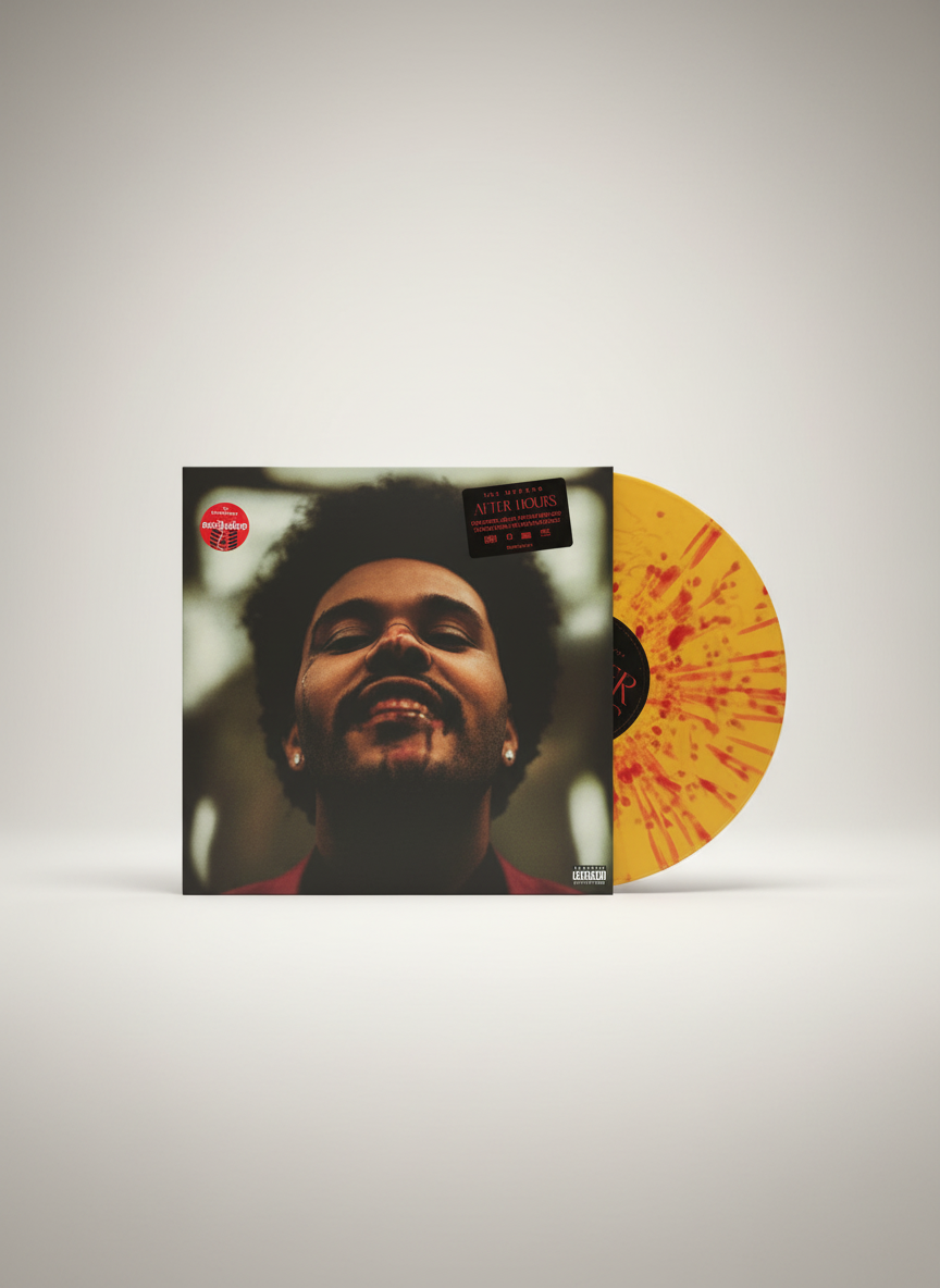 The Weeknd ‎– After Hours - 2XLP Vinyl Limited Edition Gold w/ Red Splatter Colored Target 2020