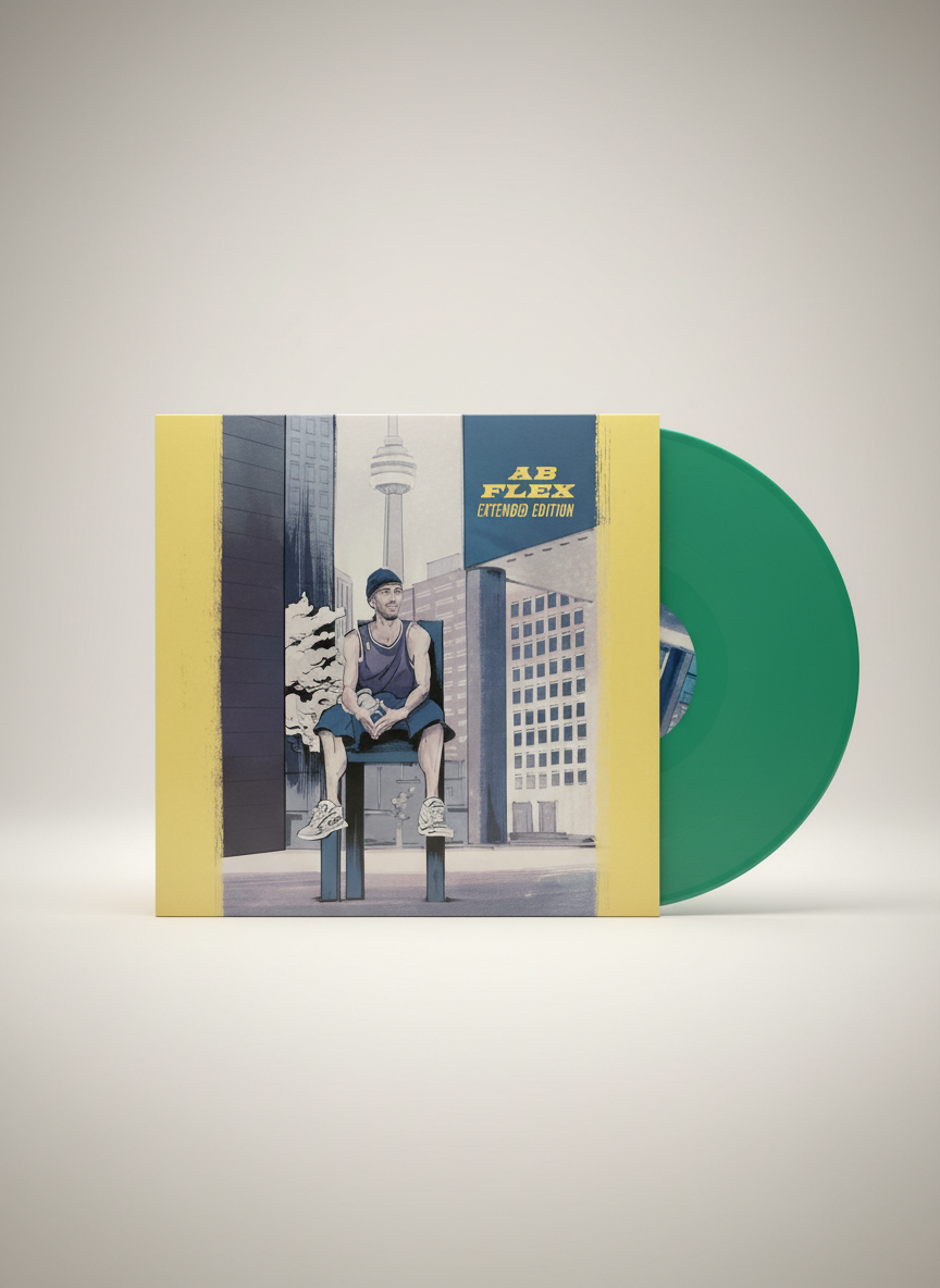 Abdominal ‎– Ab Flex (Extended Edition)  2XLP 2021 Album, Numbered, Stereo, Turquoise Opaque Marbled W/ Yellow (HHV Exclusive)