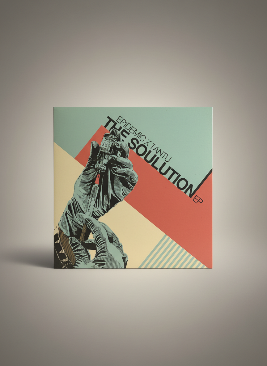 Epidemic X Tantu ‎– The Soulution 12", EP, Limited Edition, Clear/Blue/Red Splatter Hip Hop 2014
