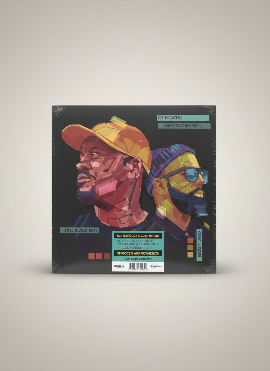 Tall Black Guy, Ozay Moore ‎– Of Process And Progression - LP, Album 2021 Limited Edition Colored Coke Bottle Clear