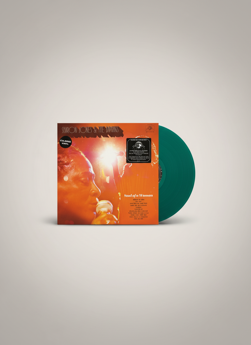 Sharon Jones & The Dap-Kings ‎– Soul Of A Woman - LP Soul Funk Album, Limited Edition Colored Turquoise Transparent Daptone