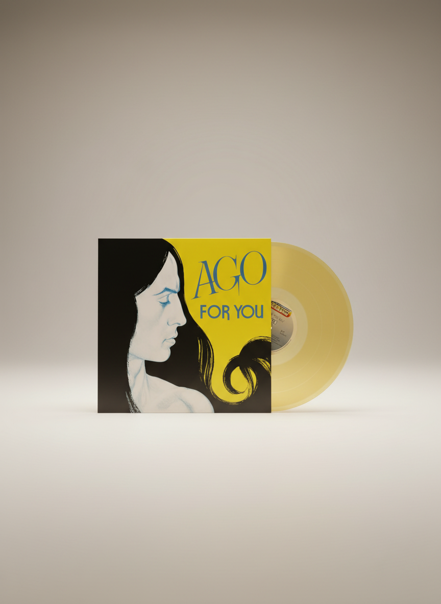 Ago – For You - LP Limited Edition Numbered Reissue Colored Transparent Yellow Full Time 2019
