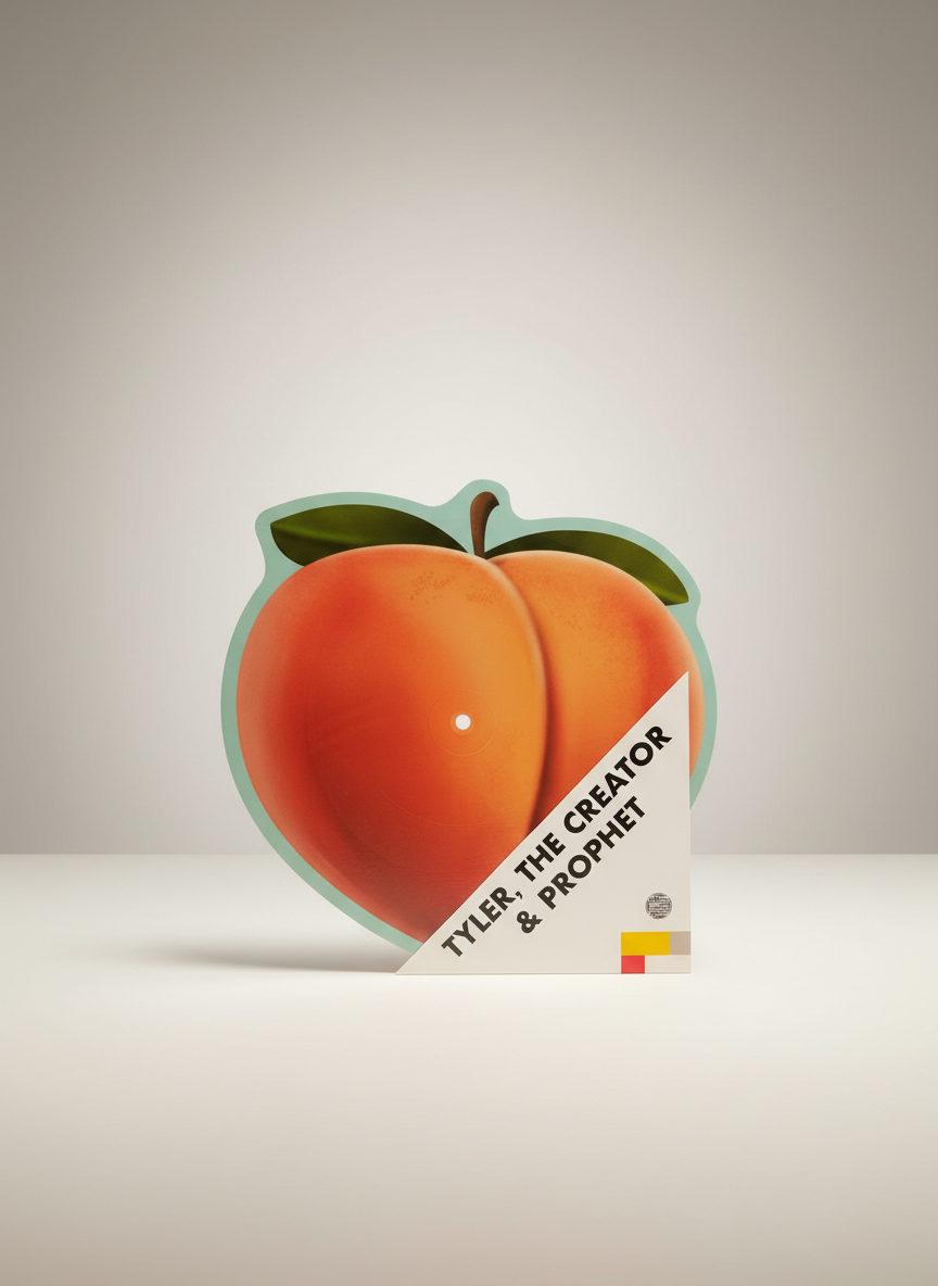 Tyler, The Creator & Prophet ‎– Peach Fuzz / Wanna Be Your Man -  Hip Hop Rap / R&B Vinyl 10" Shape, Picture Disc 2021