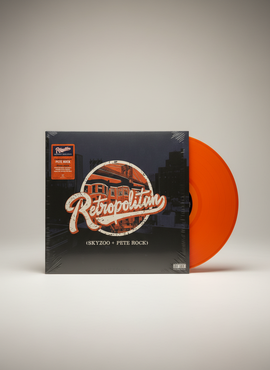 Skyzoo + Pete Rock ‎– Retropolitan LP, Album, Limited Edition Colored Orange Translucent Mello Music 2019 Group