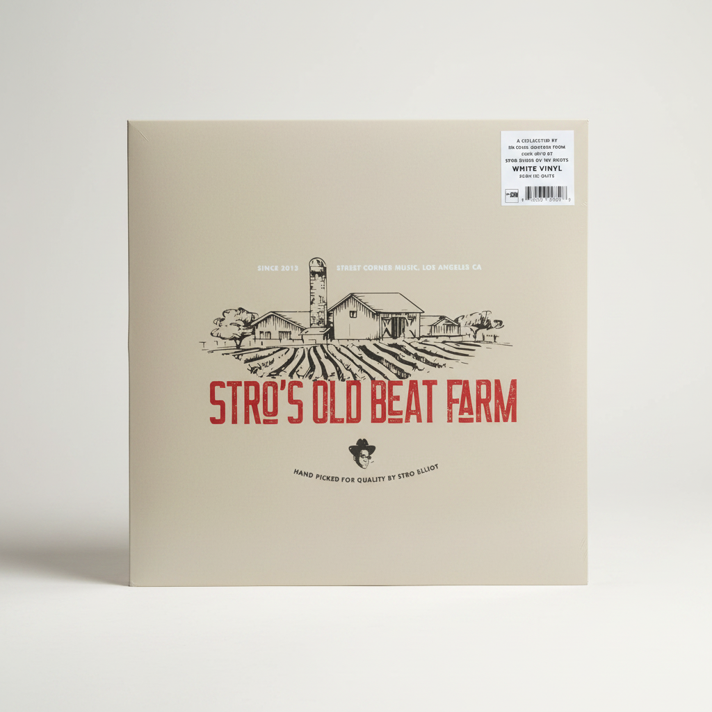 Stro Elliot ‎– Stro's Old Beat Farm - 2XLP Colored White Vinyl 2022 Hip Hop Boom Bap