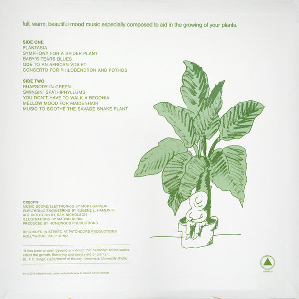 Mort Garson - Mother's Earth Plantasia  LP Limited Edition Reissue Remastered Stereo Green Tip-On Sleeve