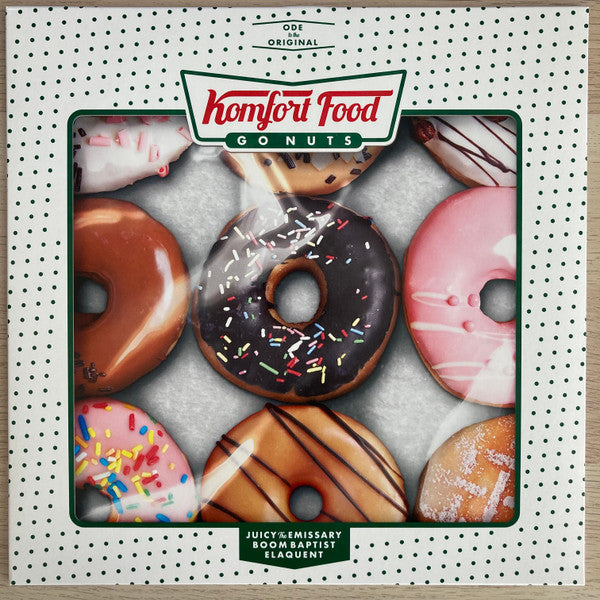 BoomBaptist Elaquent & Juicy The Emissary ‎– Komfort Food LP Hip Hop / Rap Green Colored Vinyl