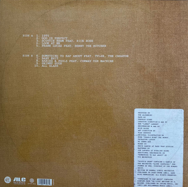 Freddie Gibbs & Alchemist ‎– Alfredo LP Colored Vinyl Bone w/ Brown And Olive Splatter