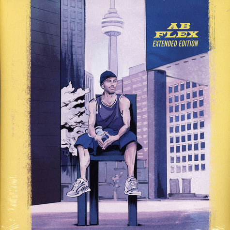 Abdominal ‎– Ab Flex 2xLP Vinyl Hip Hop / Rap Turquoise Opaque Marbled W/ Yellow