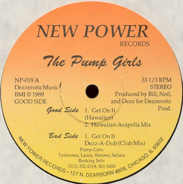 The Pump Girls – Get On It 12" Acid / Deep / Hip House 1989