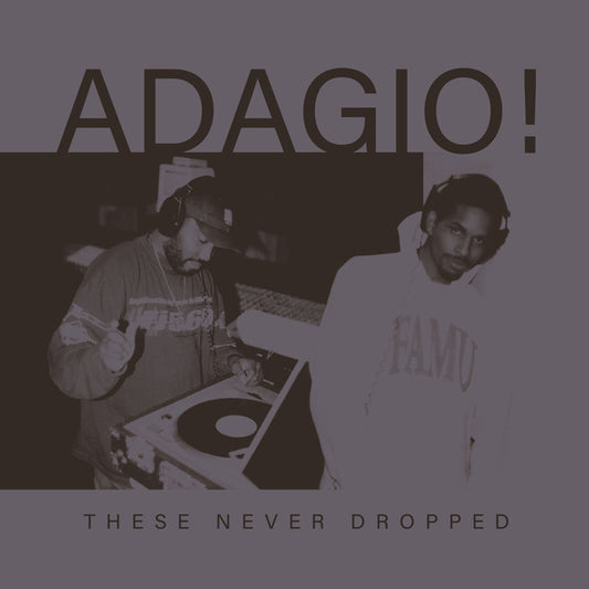 Adagio! - These Never Dropped  LP Limited Edition Vinyl HHV Hip Hop / Rap