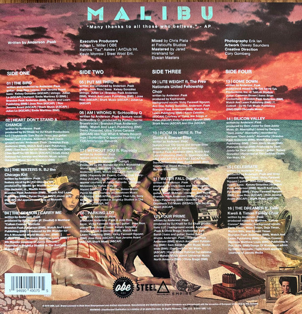Anderson Paak - Malibu 2xLP R&b / Hip Hop / Rap