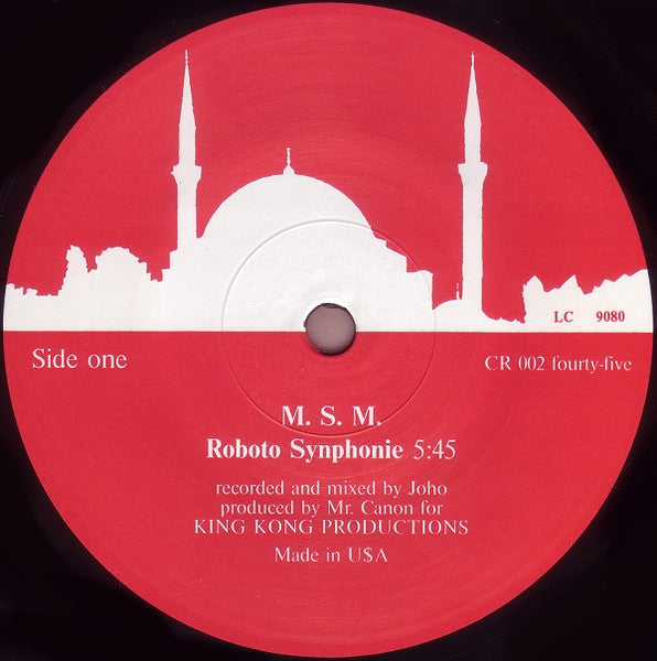 M.s.m - Roboto Synphonie - 12" Electro Funk / Italo 1984