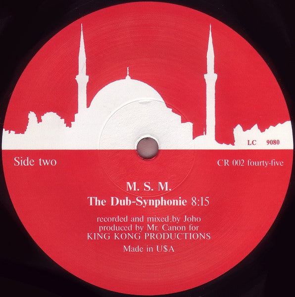 M.s.m - Roboto Synphonie - 12" Electro Funk / Italo 1984