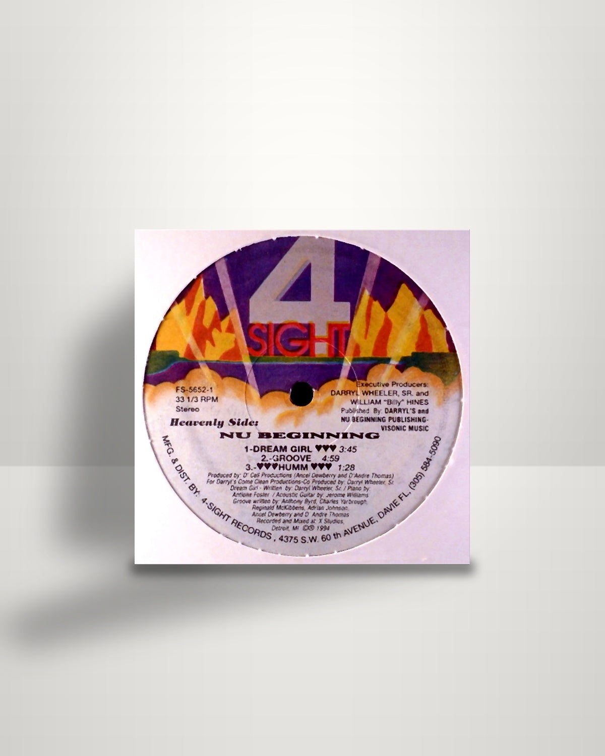 Nu Beginning – Dream Girl - 12" - 4 Sight Records US 1994