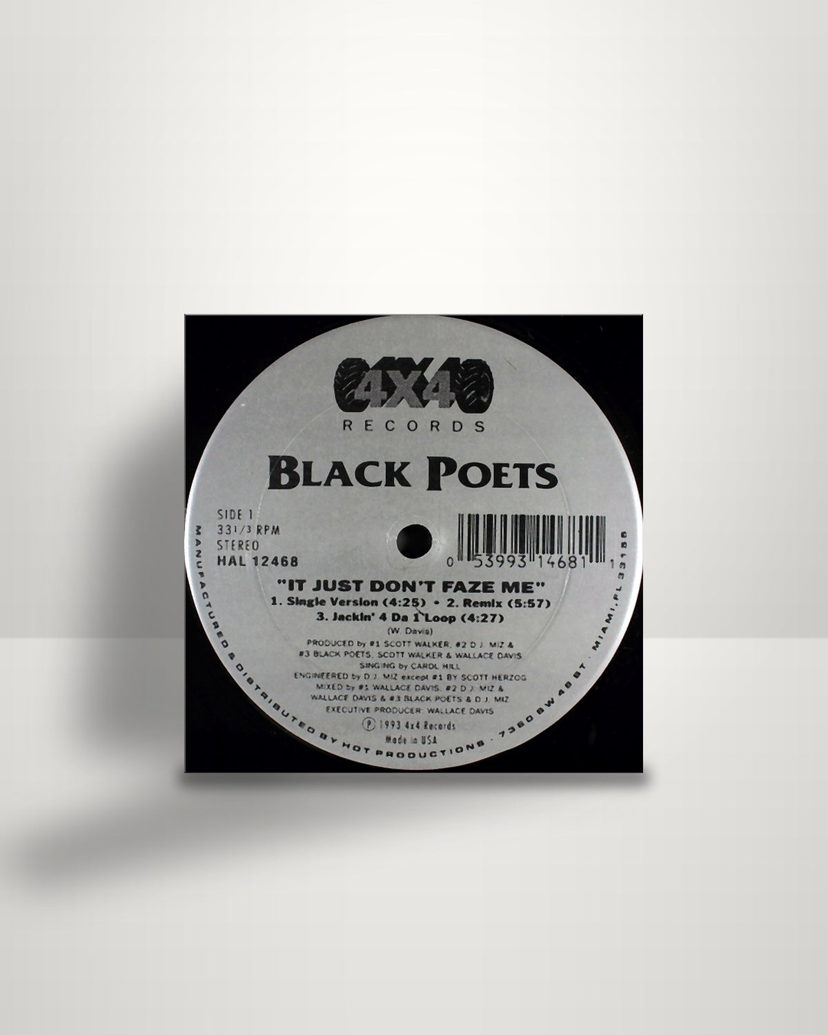 Black Poets – It Just Don't Faze Me / Da Hand That Rob's The Craddle - 12" - 4X4 Records US 1993