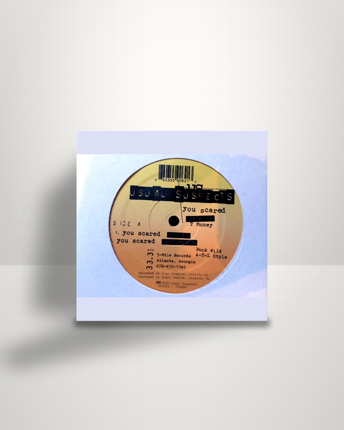 Usual Suspects Feat T Money – You Scared - 12" - 5-Mile Records US 1999