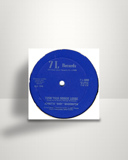 Baby Washington – Turn Your Boogie Loose - 12" - 7 L Records US 1979