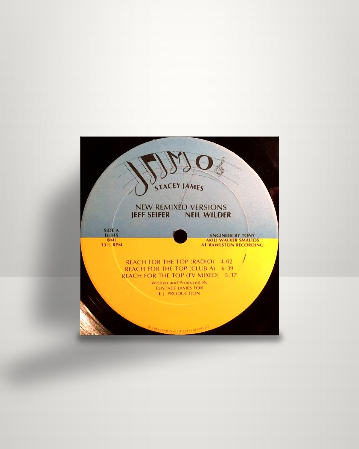 Stacey James – Reach For The Top - 12" - A. Jamos Records US 1986