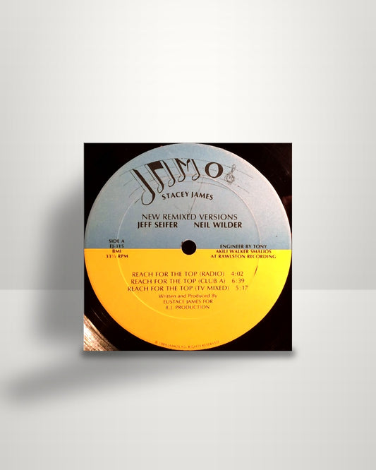 Stacey James – Reach For The Top - 12" - A. Jamos Records US 1986