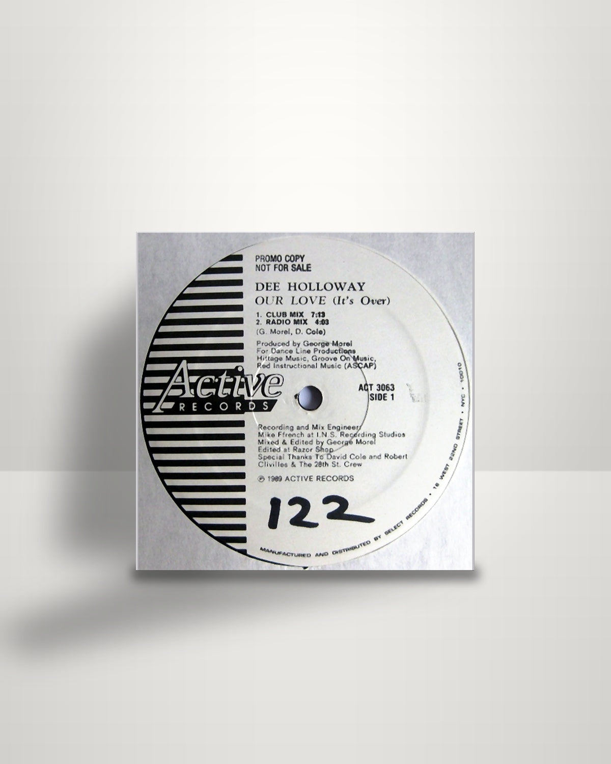 Dee Holloway – Our Love (It's Over) - 12" - Active Records US 1989