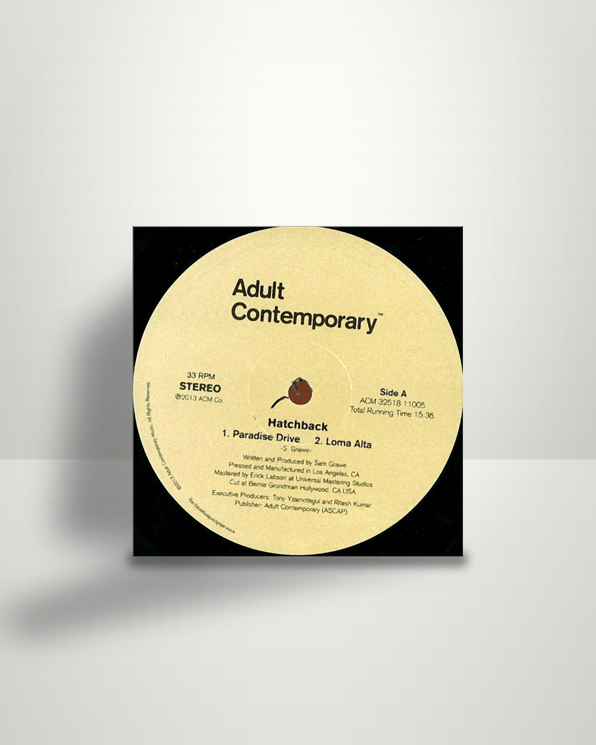 Hatchback – Marin County - 12" - Adult Contemporary US 2013