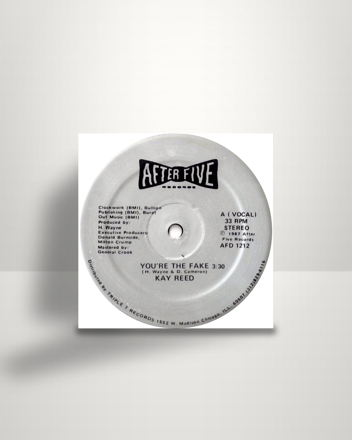 Kay Reed – You're The Fake - 12" - After Five Records US 1987