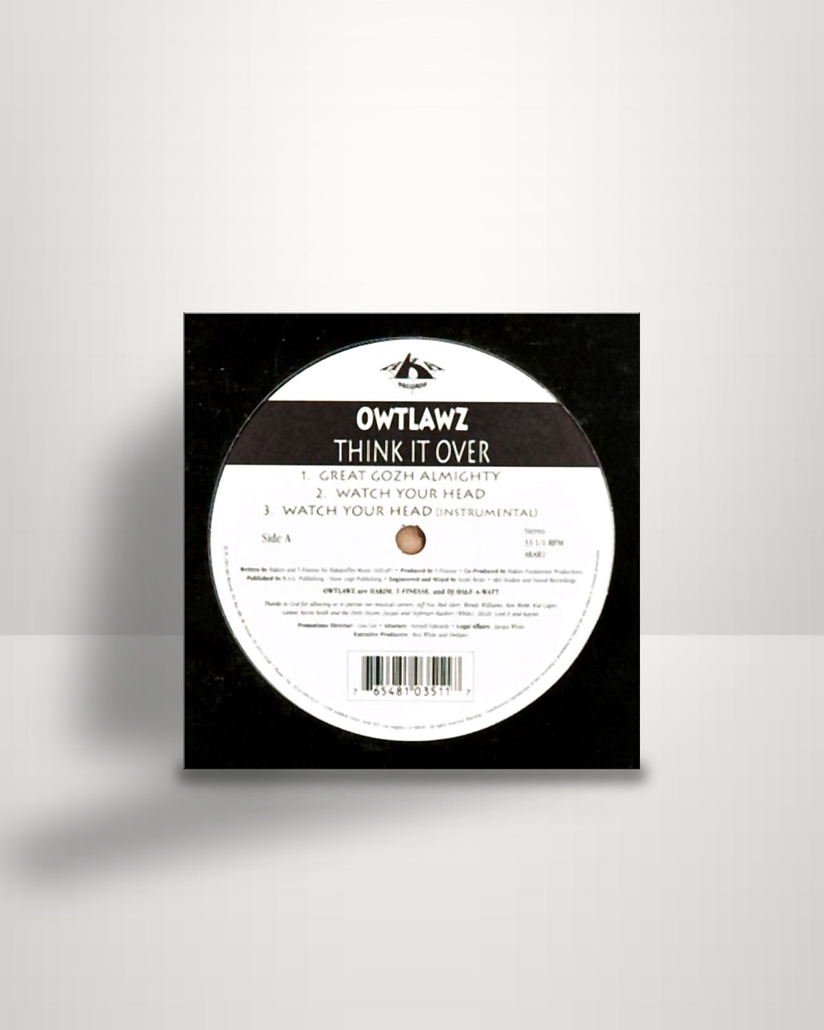 Owtlawz – Think It Over - 12" - AKA Records US 1993