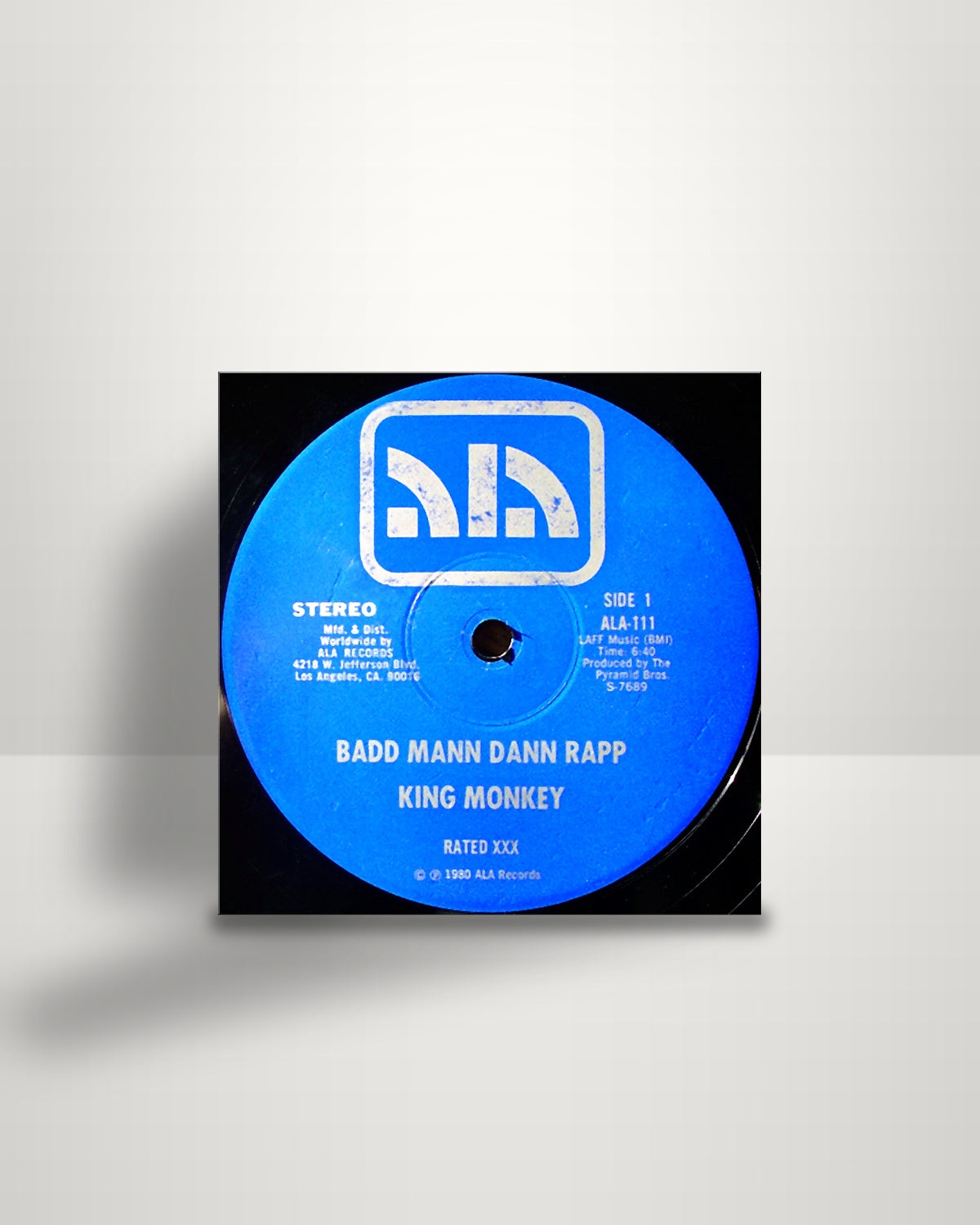 King Monkey – Badd Mann Dann Rapp - 12" - ALA US 1980