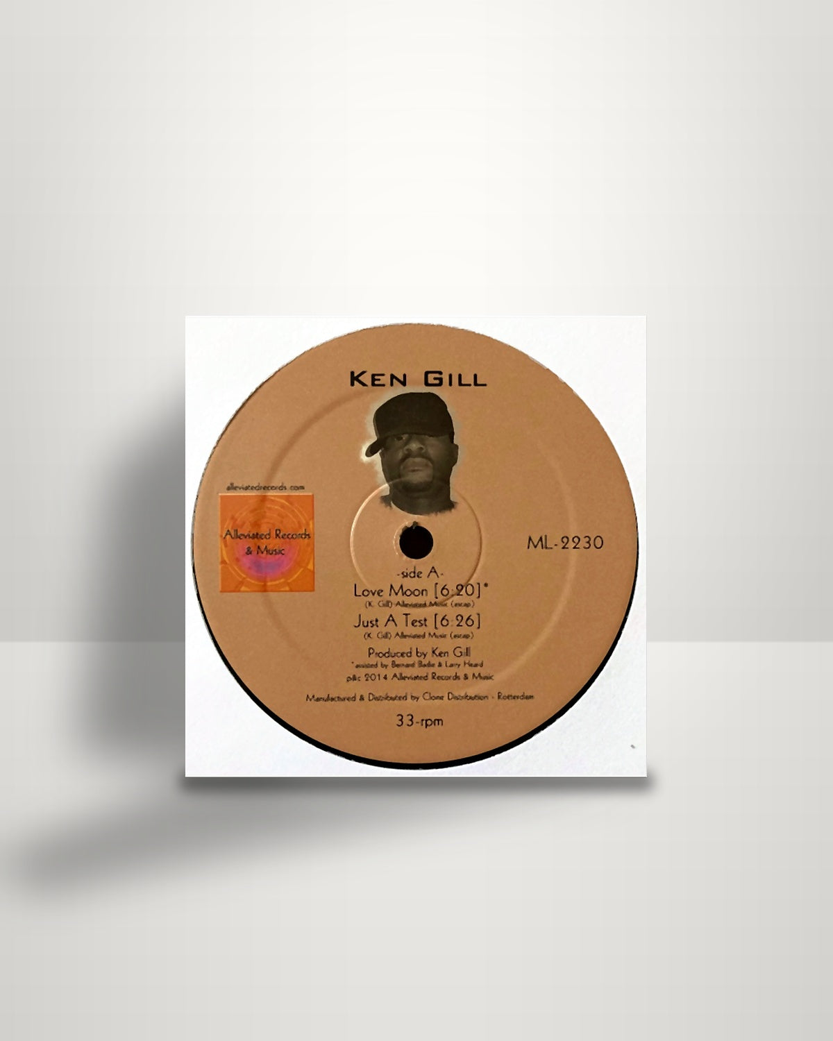 Ken Gill – Love Moon - 12" - Alleviated Records NL 2015