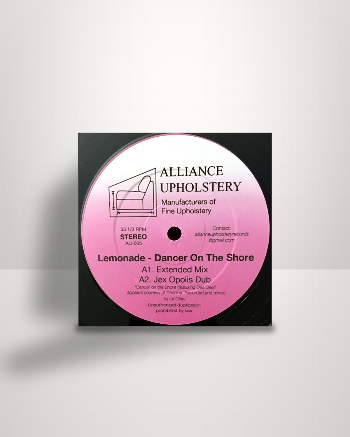Lemonade – Dancer On The Shore - 12" - Alliance Upholstery US 2017