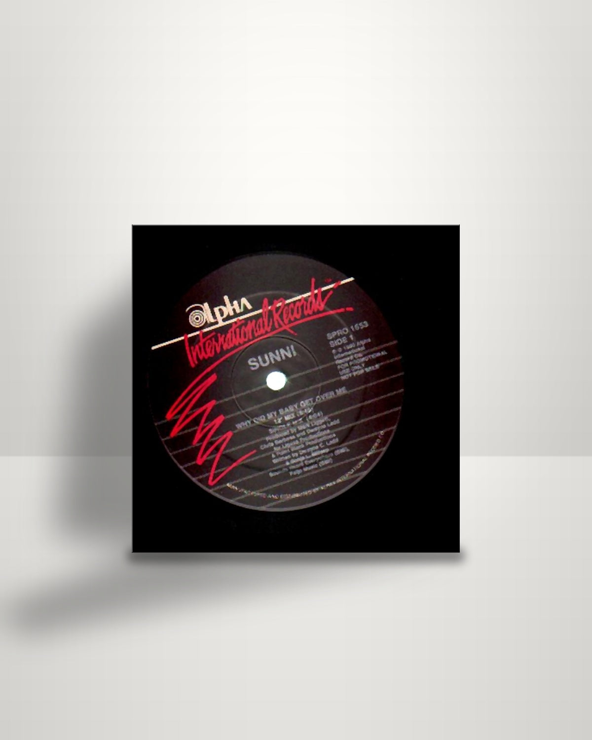 Sunni – Why Did My Baby Get Over Me - 12" - Alpha International Records US 1990
