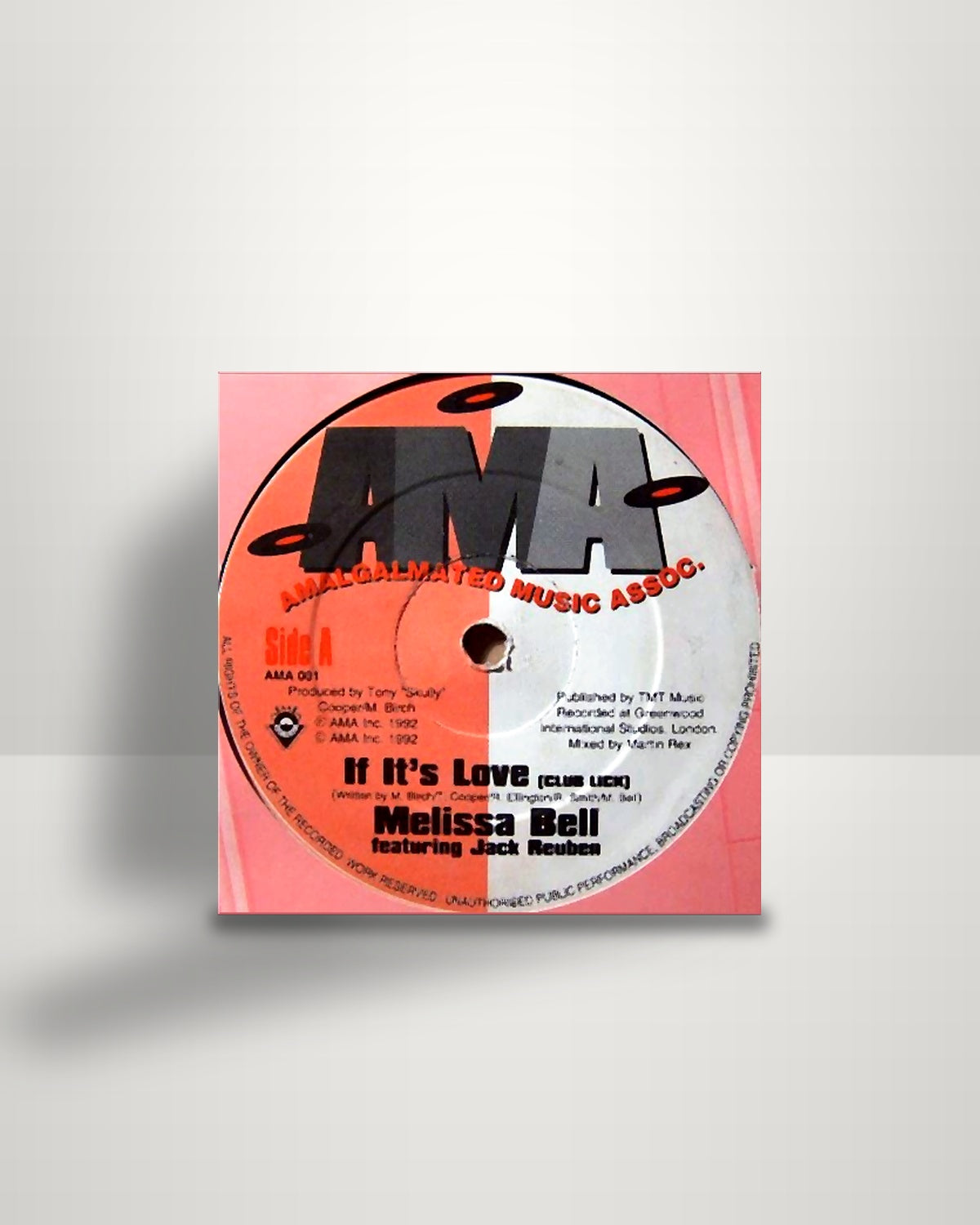 Melissa Bell – If It's Love - 12" - Amalgalmated Music Assoc. UK 1992