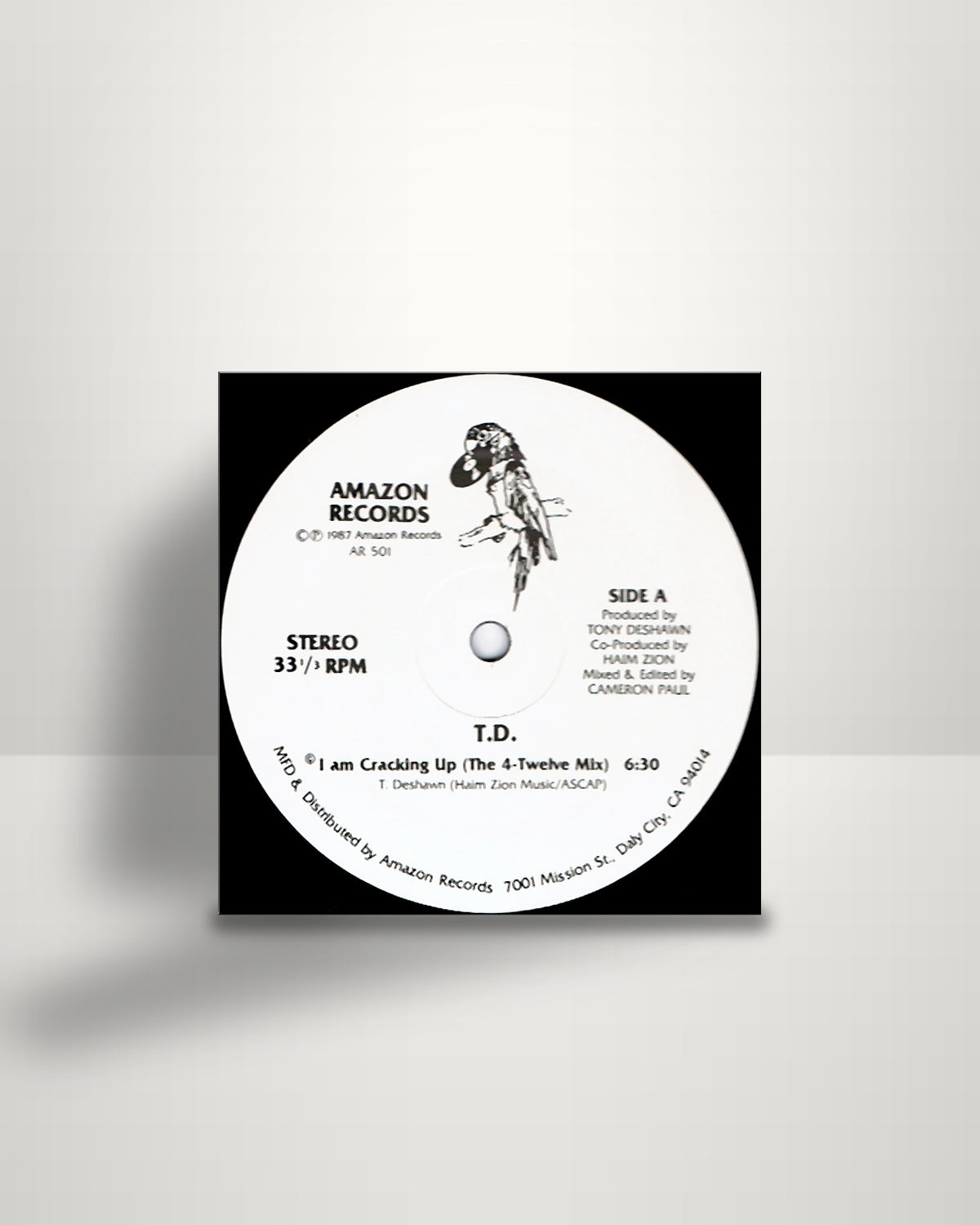 Tony Deshawn – I Am Cracking Up - 12" - Amazon Records US 1987