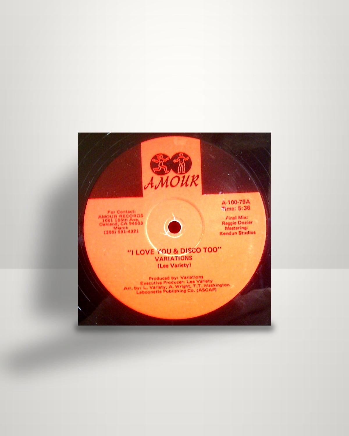 The Variations – I Love You & Disco Too - 12" - Amour Records US 1979