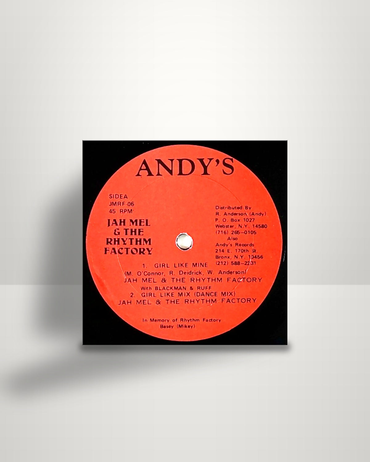 The Jahmel & Rhythm Factory – Girl Like Mine - 12" - Andy's US