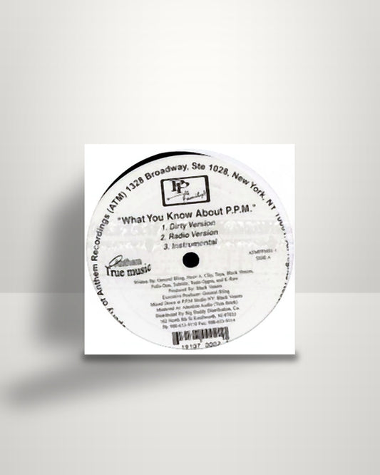 PPM Family – What You Know About P.P.M. - 12" - Anthem True Music US 2001