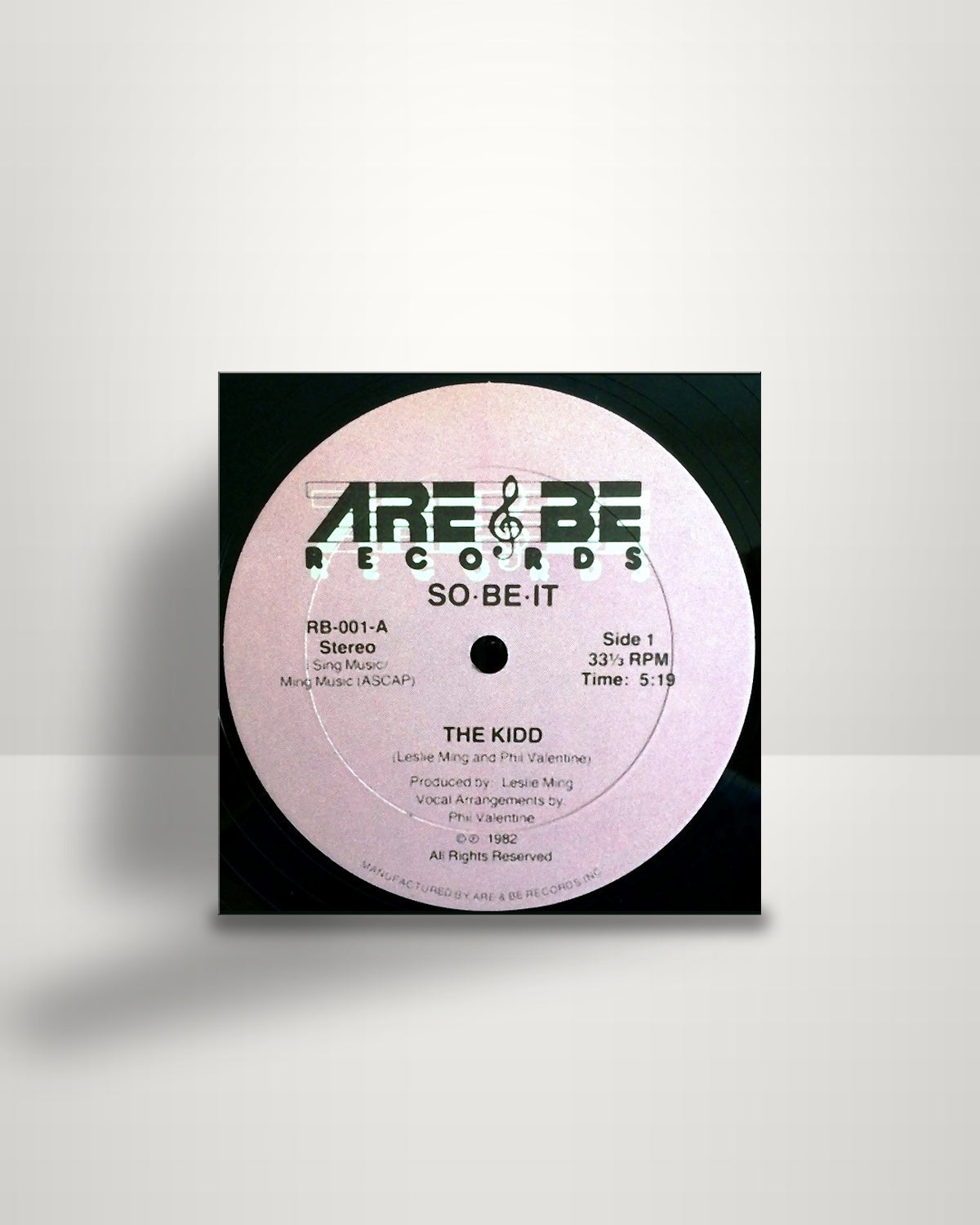 So-Be-It – The Kidd - 12" - Are 'n Be Records US 1982