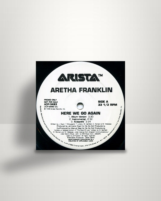 Aretha Franklin – Here We Go Again - 12" - Arista US 1998