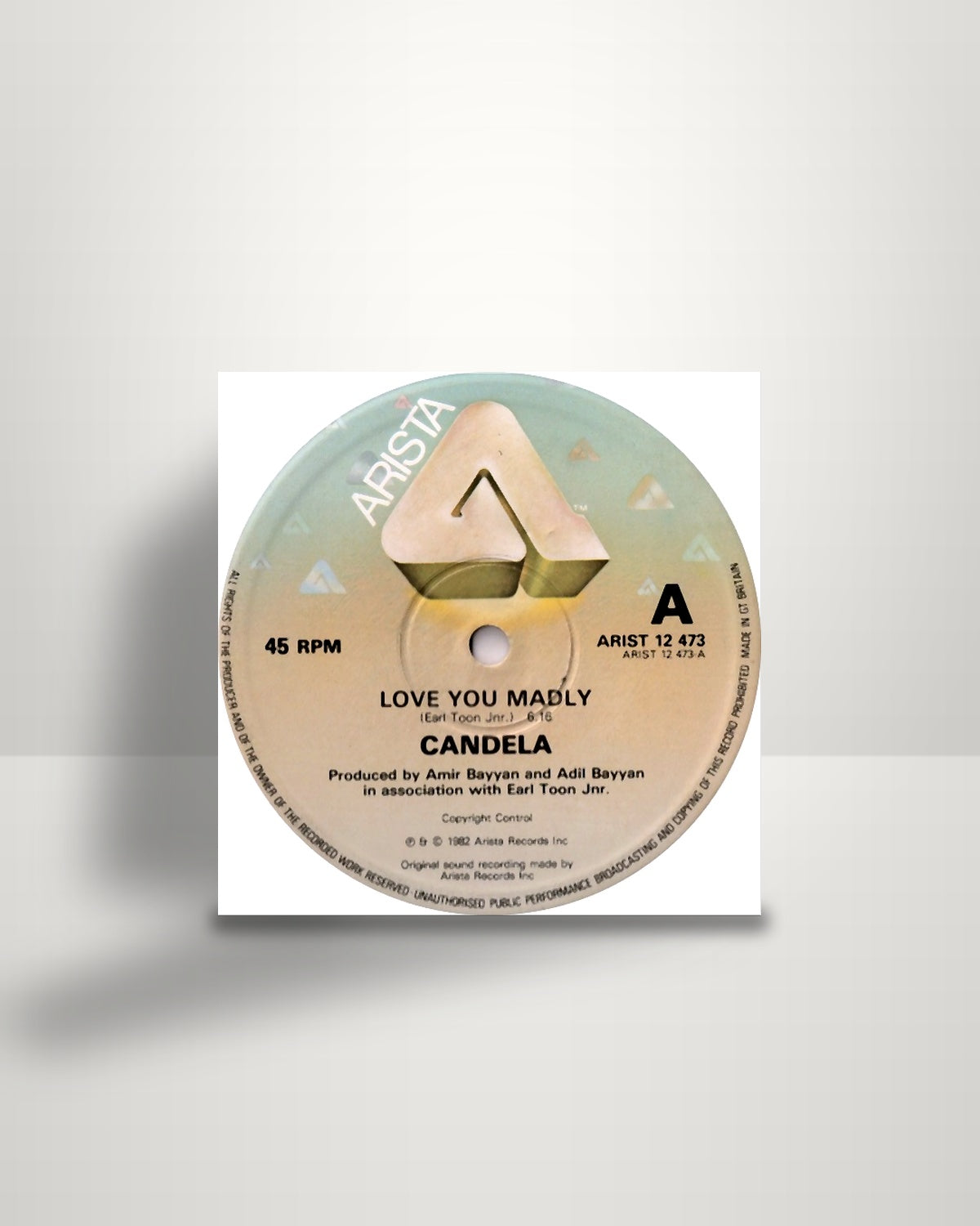 Candela – Love You Madly - 12" - Arista UK 1982