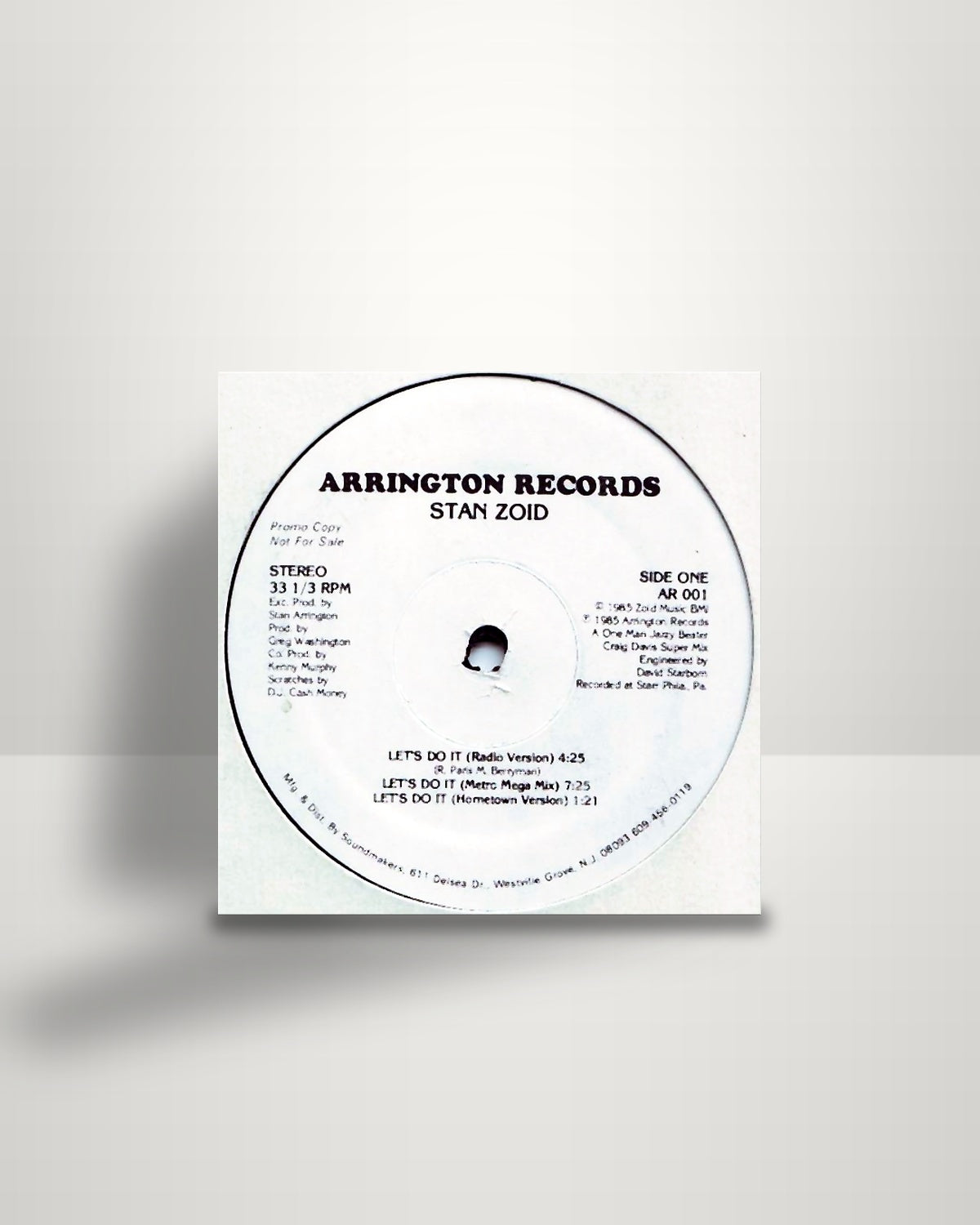 Stan Zoid – Let's Do It - 12" - Arrington Records US 1985