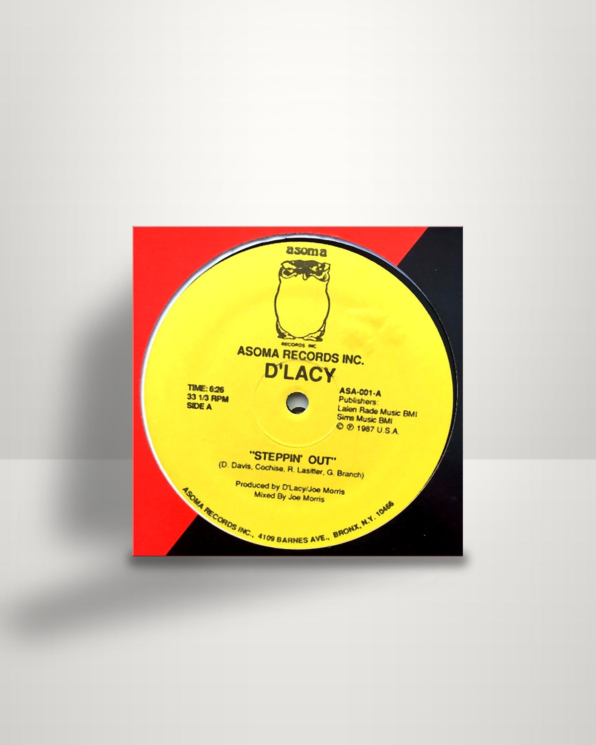 De'Lacy – Steppin' Out - 12" - Asoma Records Inc. US 1987