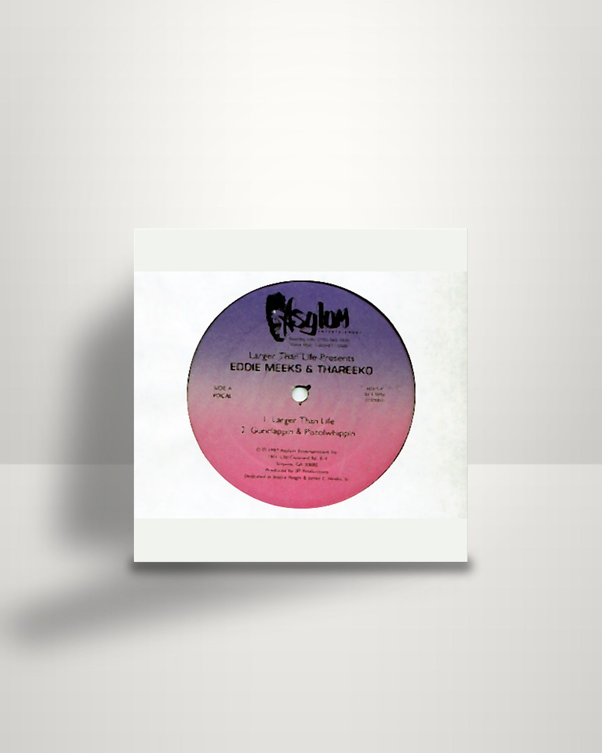 Eddie Meeks & Thareeko – Larger Than Life - 12" - Asylum Entertainment US 1997