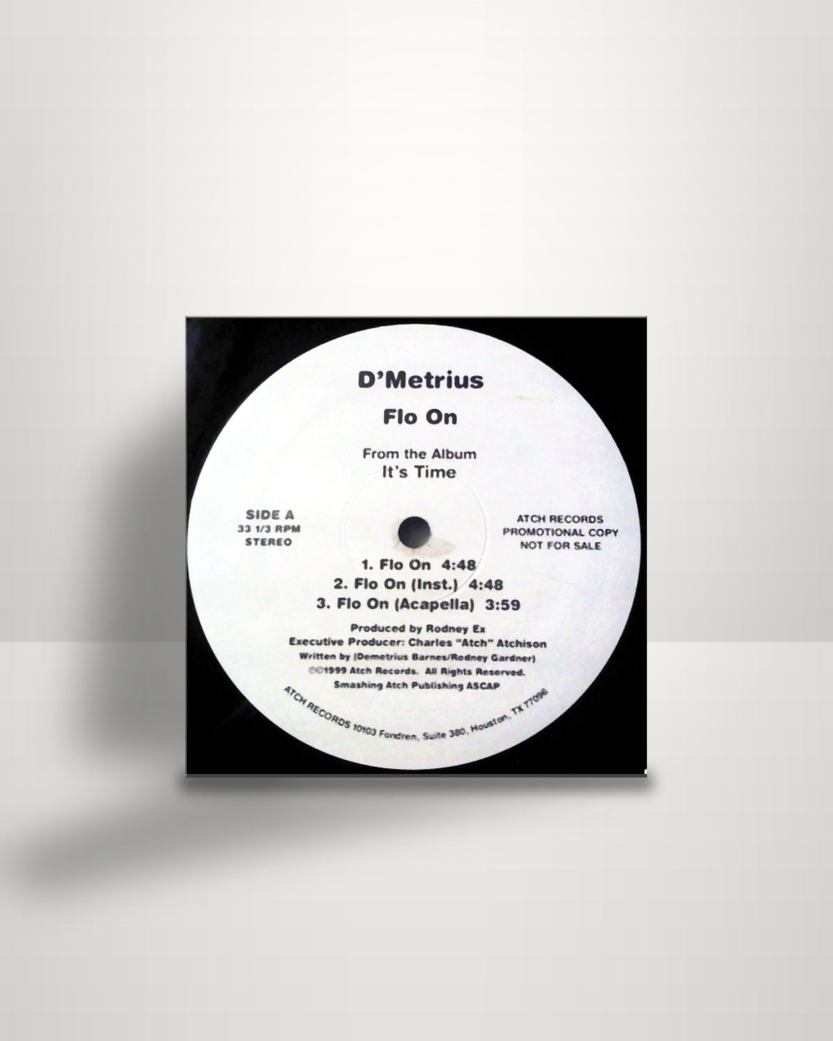 D' Metrius – Flo On / Don't Leave Me Hangin' - 12" - Atch Records US 1999
